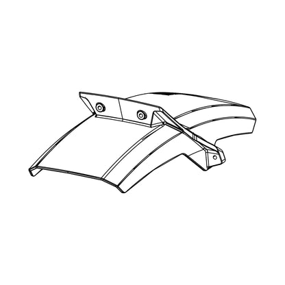 Garde-Boue pour Fourche ROCKSHOX BOXXER 2024+ 4 Vis Noir — illustration technique