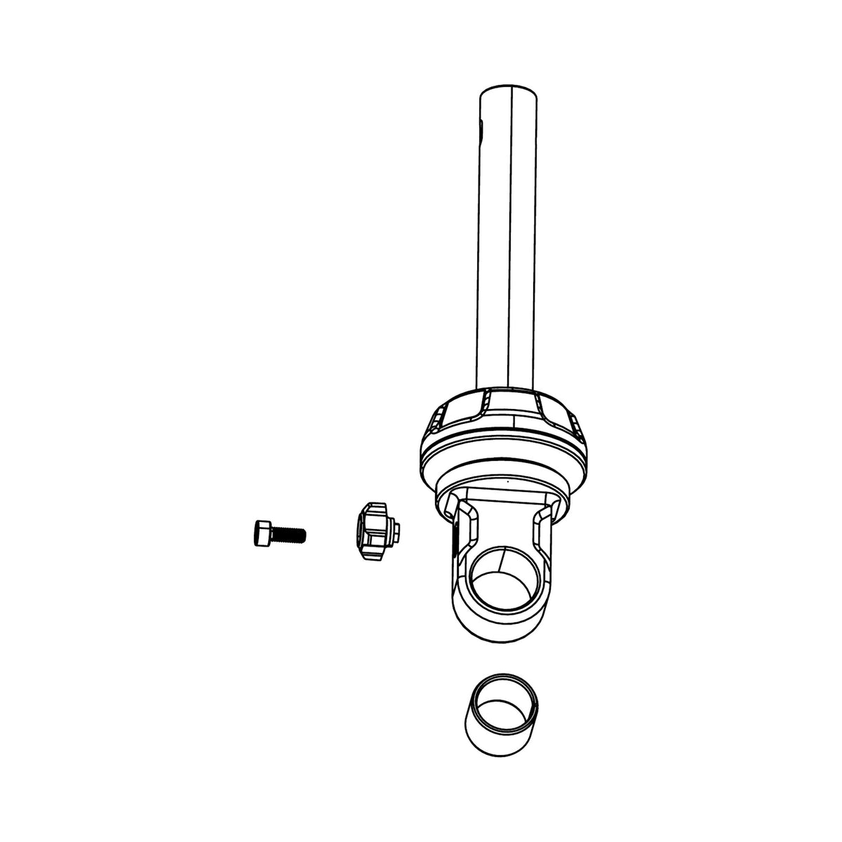 Ensemble Tige d'Amortisseur ROCKSHOX SUPER DELUXE COIL A1-A2 — illustration technique