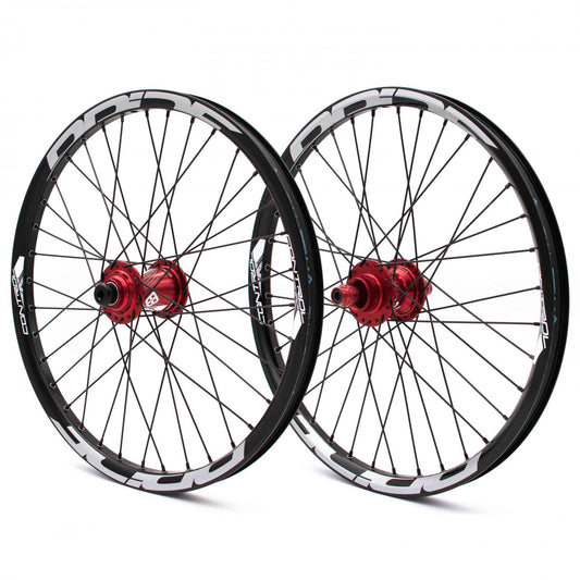 Paire de Roues PRIDE 20" (406mm) Control V1 Disc Axes 20/10mm Rouge