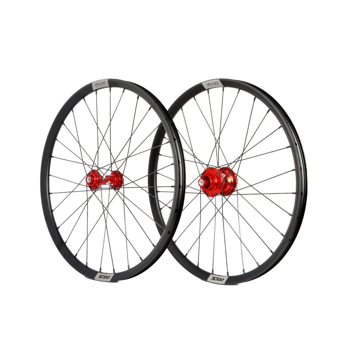 Paire de Roues PRIDE 20" (451mm) Control V1 Helium M21 Axes 10mm  Rouge