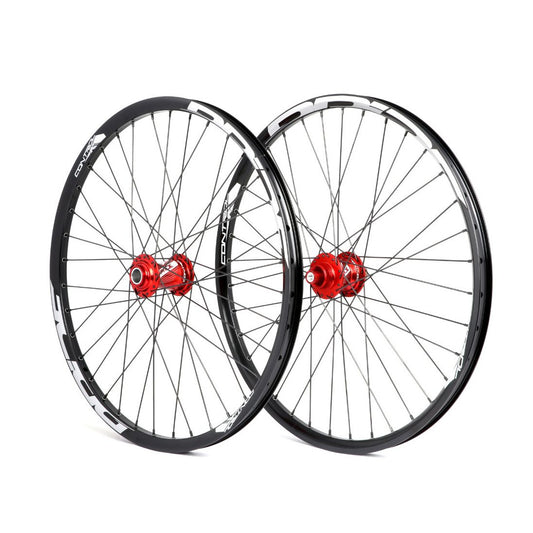 Paire de Roues PRIDE 24" (507mm) Control V1 Disc Axes 20/10mm Rouge