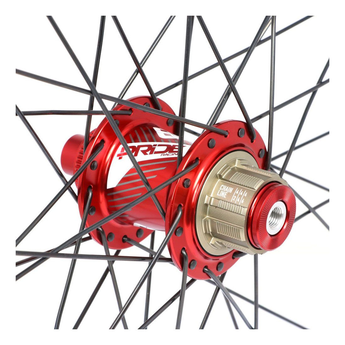 Paire de Roues PRIDE 24" (507mm) Control V1 Disc Axes 20/10mm Rouge