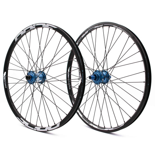 Paire de Roues PRIDE 24" (507mm) Control V2 Disc Axes 20/15mm Bleu