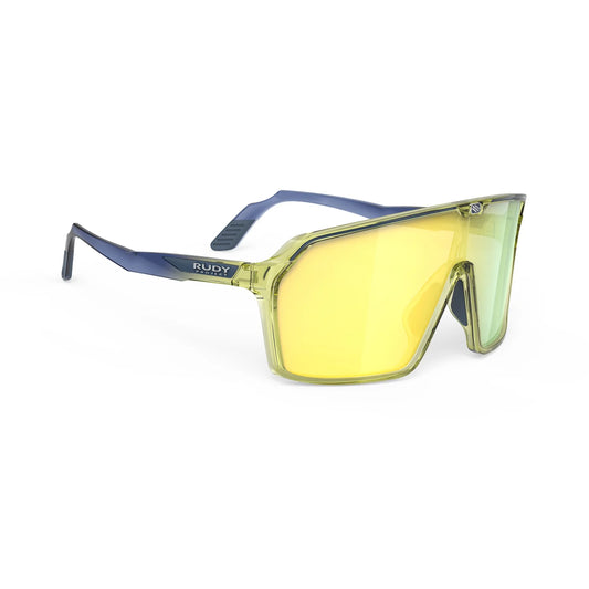 Lunettes RUDY PROJECT SPINSHIELD Crystal Bleu/Jaune Verres RP Optics Multilaser Yellow