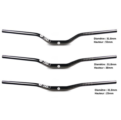 Cintre SB3 KROMA Rise 38mm 780mm Noir/Rouge