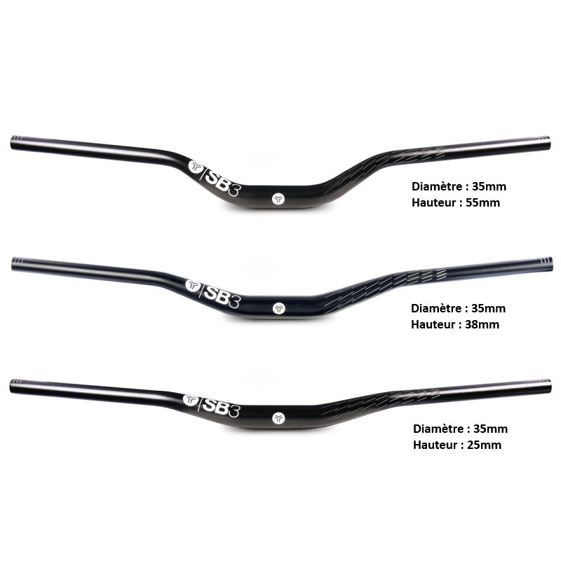 Cintre SB3 KROMA Rise 38mm 780mm Noir/Vert