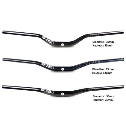 Cintre SB3 KROMA Rise 38mm 780mm Noir/Rouge