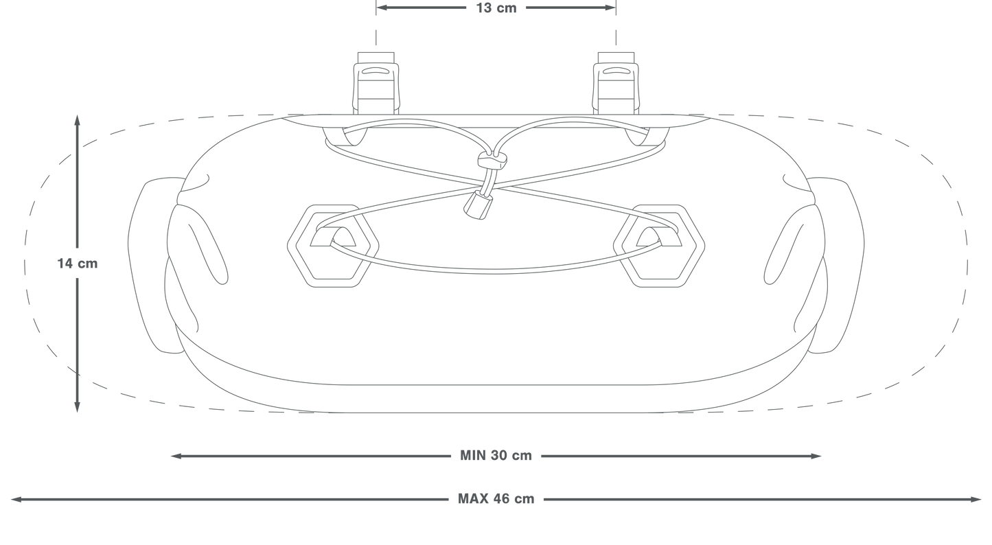 Sacoche de Guidon APIDURA EXPEDITION HANDLEBAR PACK 9 L Noir