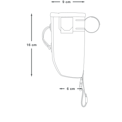 Sacoche de Guidon APIDURA BACKCOUNTRY FOOD POUCH 0.8 L Noir/Gris