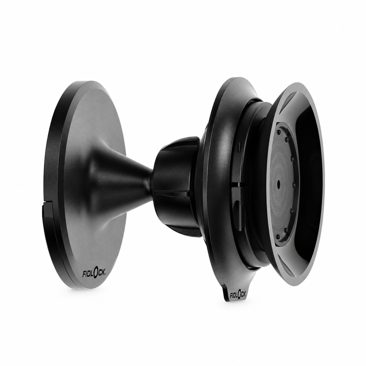 Support Mural FIDLOCK VACUUM Noir — vue du produit sur fond blanc