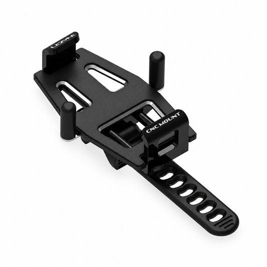 Support Smartphone LEZYNE CNC PHONE MOUNT Aluminium — vue du produit sur fond blanc