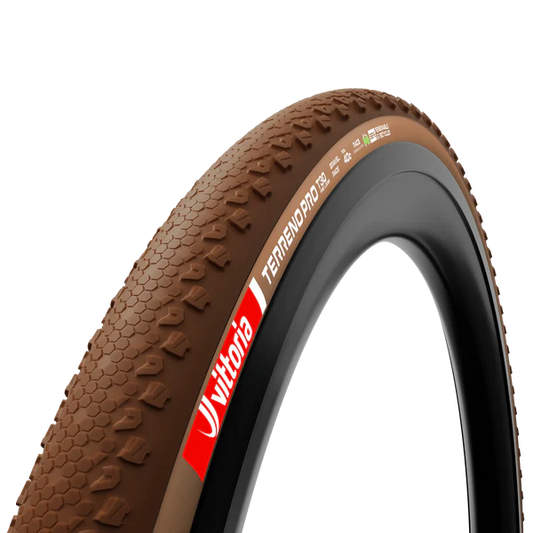 Pneu VITTORIA TERRENO PRO T30 Fine Loose Gravel Race 700x35c Tubeless Ready Souple Marron