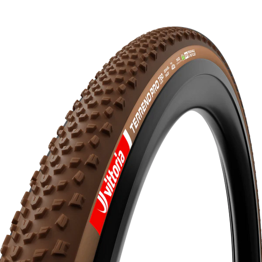 Pneu VITTORIA TERRENO PRO T60 Mixed Gravel Race 700x40c Tubeless Ready Souple Marron