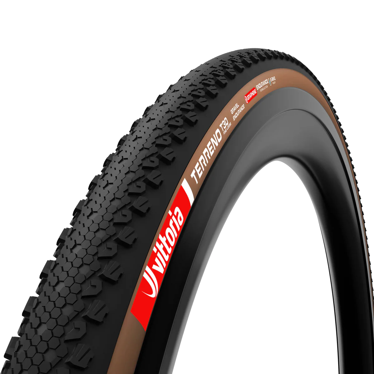 Pneu VITTORIA TERRENO T30 FINE LOOSE 700x40c Gravel Endurance Tubeless Ready Souple Marron