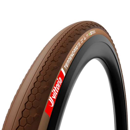 Pneu VITTORIA TERRENO PRO T10 Hardpack Gravel Race 700x40c Tubeless Ready Souple Marron