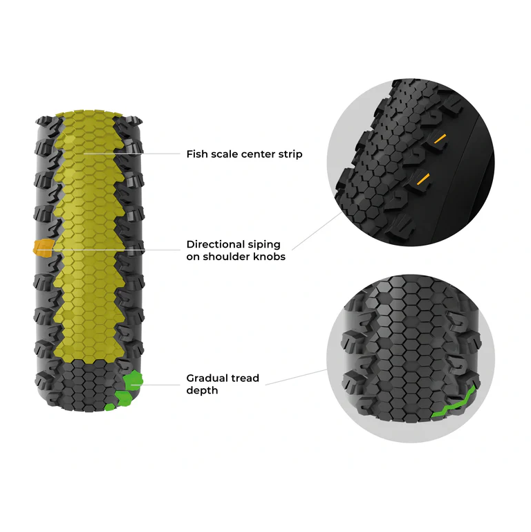 Pneu VITTORIA TERRENO XC TRAIL 29x2.10 4C Graphene 2.0 Tubeless Ready Souple Noir