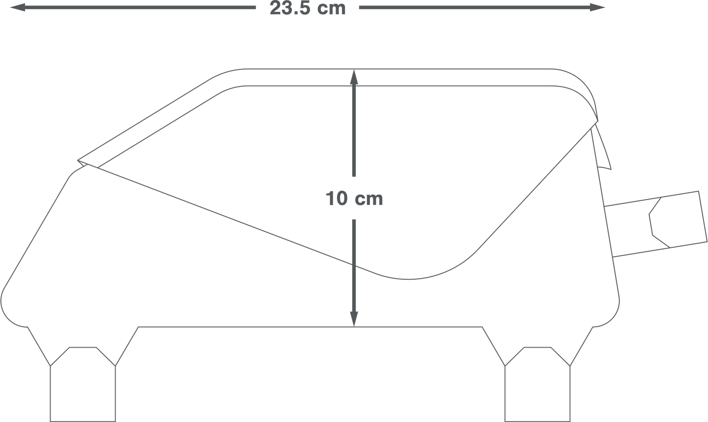 Sacoche de Cadre APIDURA RACING TOP TUBE PACK 1 L Noir