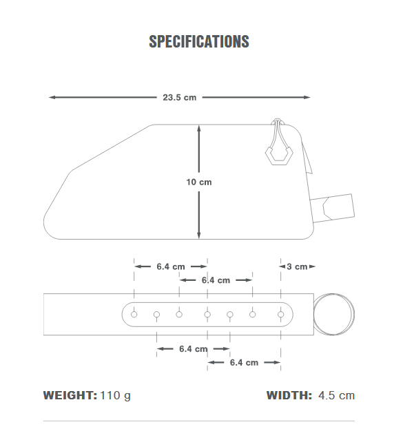 Sacoche de Cadre APIDURA EXPEDITION BOLT ON TOP TUBE PACK 1 L Noir