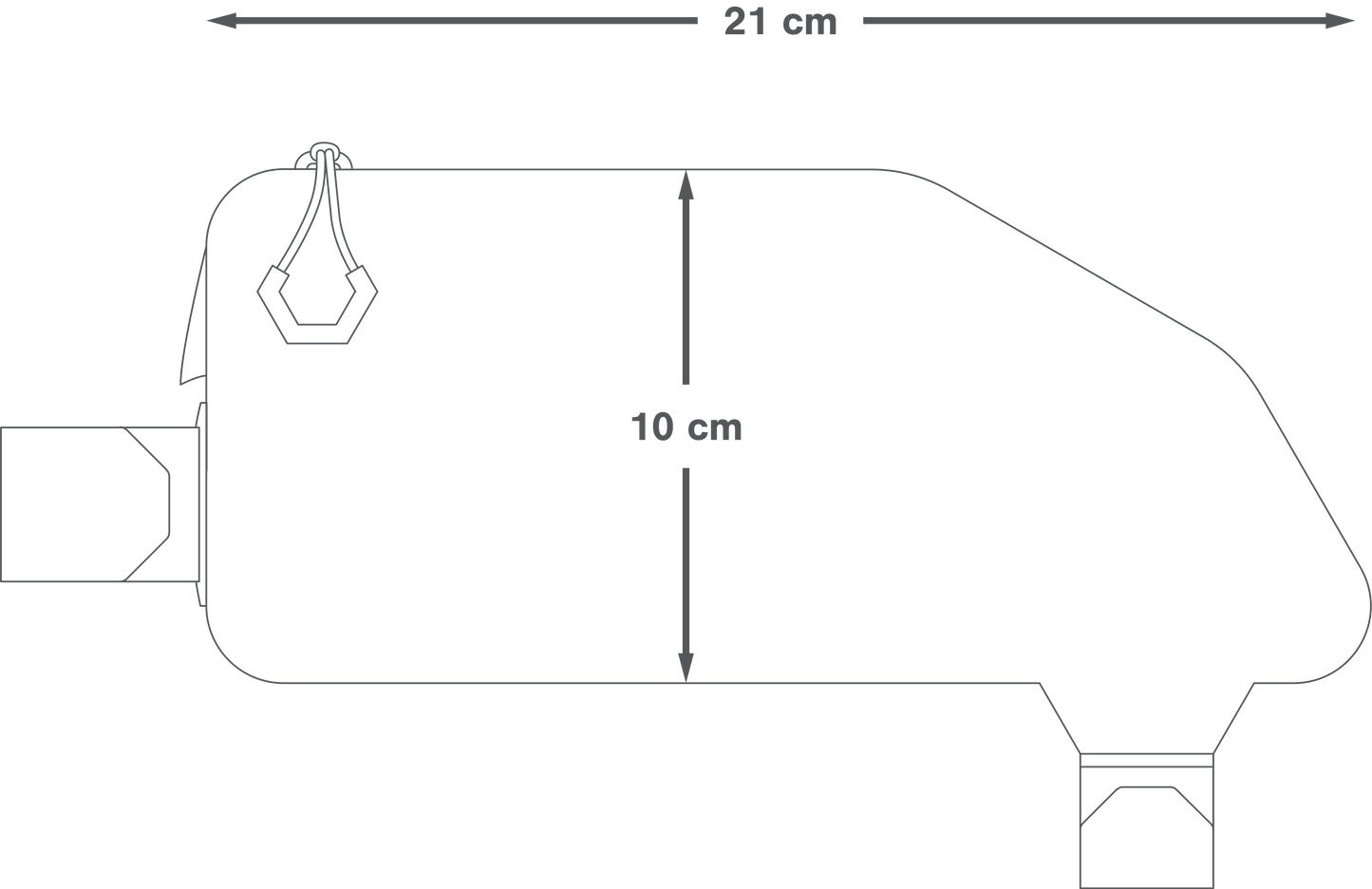 Sacoche de Cadre APIDURA EXPEDITION TOP TUBE PACK 1 L Noir