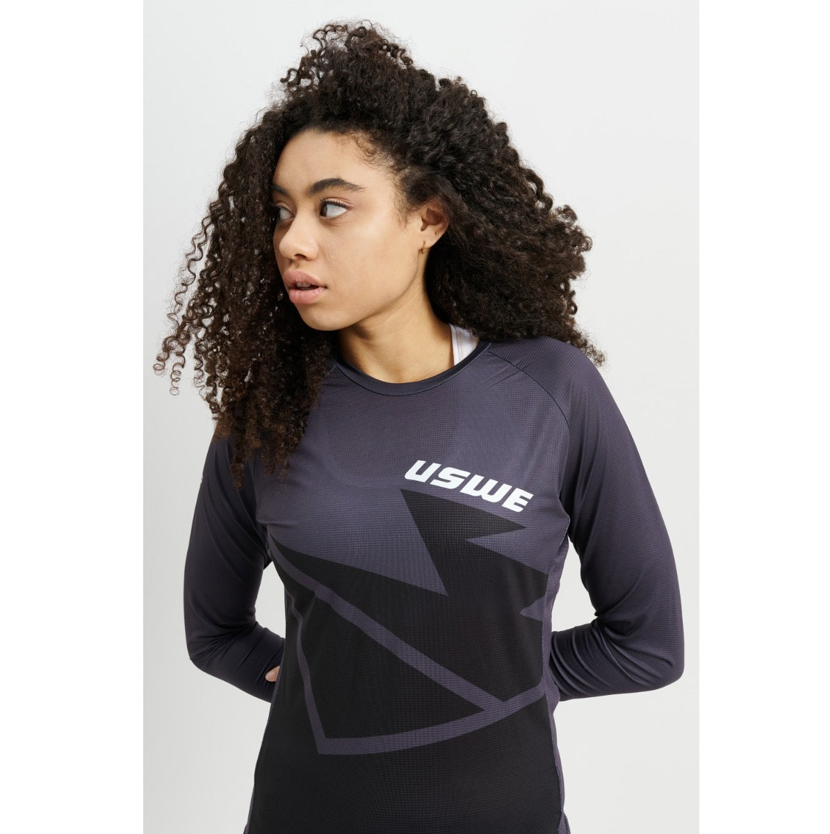 Maillot USWE BERG MTB Manches Longues Femme Noir