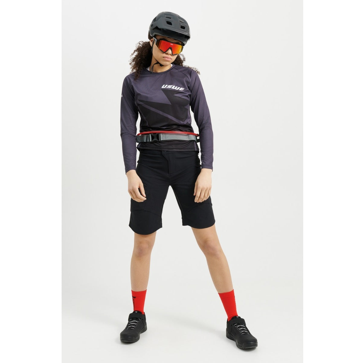 Maillot USWE BERG MTB Manches Longues Femme Noir