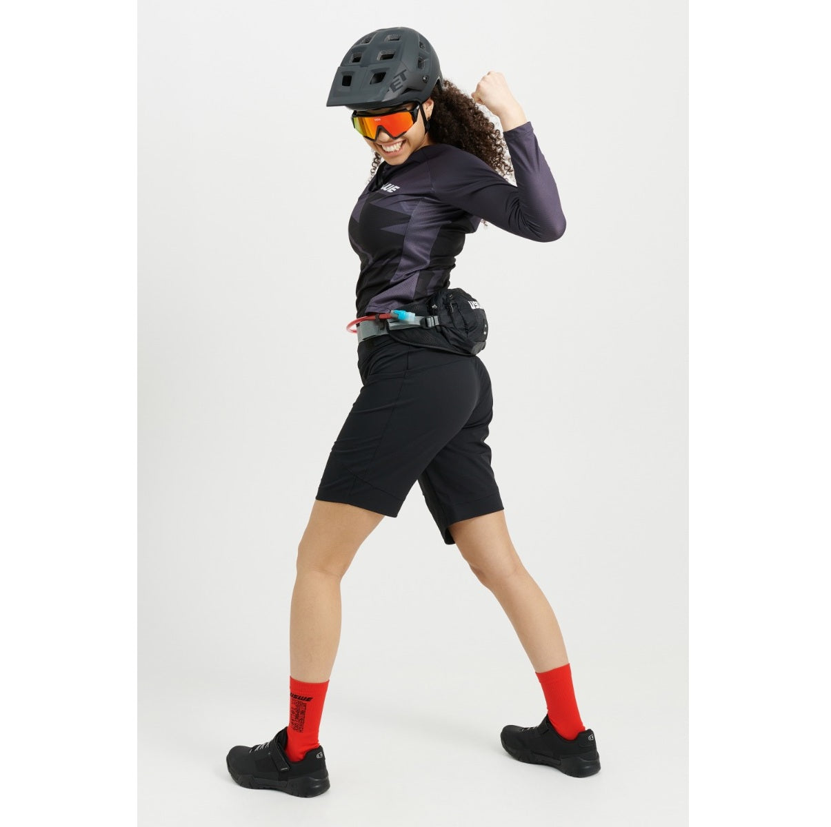 Maillot USWE BERG MTB Manches Longues Femme Noir