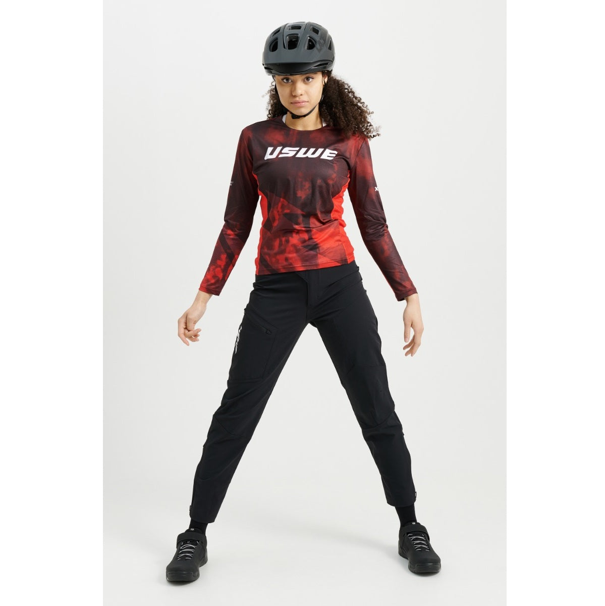 Maillot USWE LUFTIG MTB Manches Longues Femme Rouge