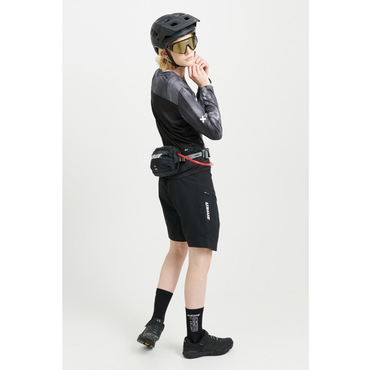 Maillot USWE LUFTIG MTB Manches Longues Femme Noir