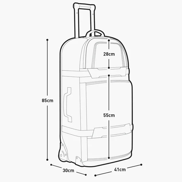 Valise EVOC  WORLD TRAVELLER 125 L Noir/blanc