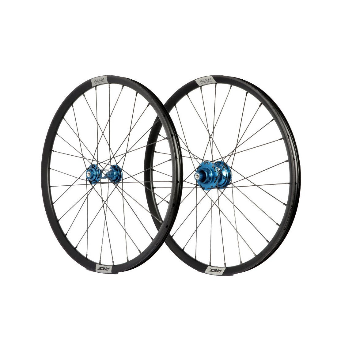 Paire de Roues PRIDE 20" (451mm) Control V1 Helium M21 Disc Axes 10/10mm Bleu
