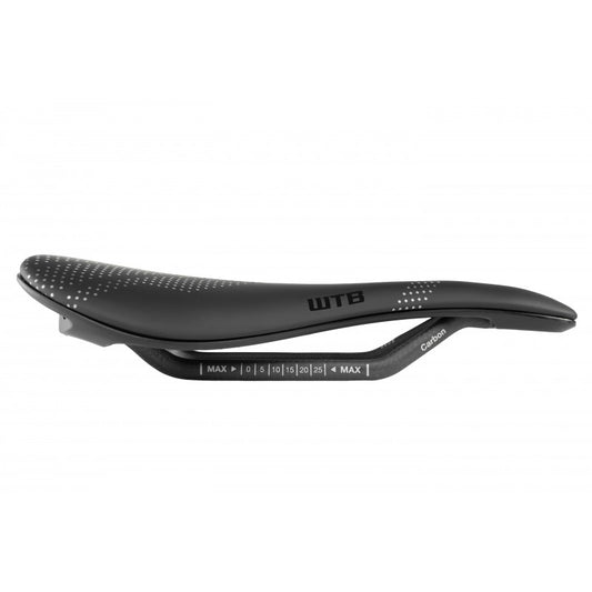 Selle WTB GRAVELIER Medium 140mm Rails Carbone Noir